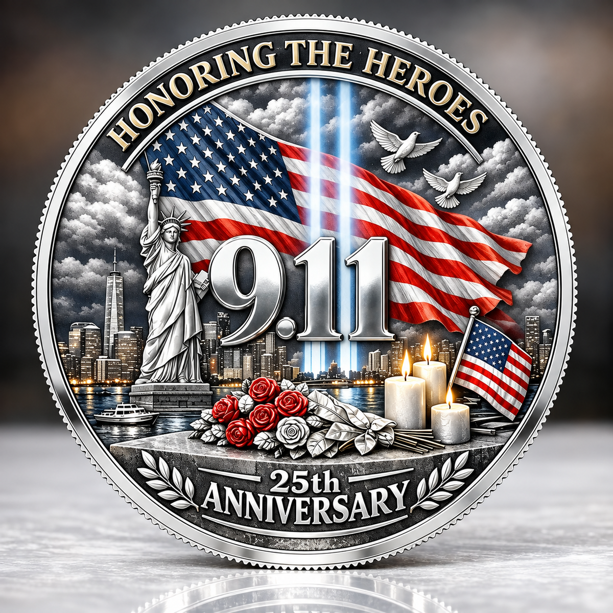 ❤️Last Day 50% OFF - 9/11 Never Forget – 25th Anniversary Commemorative Coin