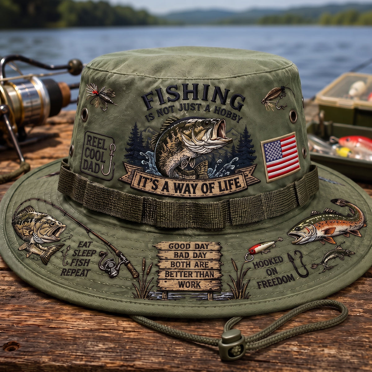 AnglerSpirit – Fishing Is A Way Of Life Boonie Hat