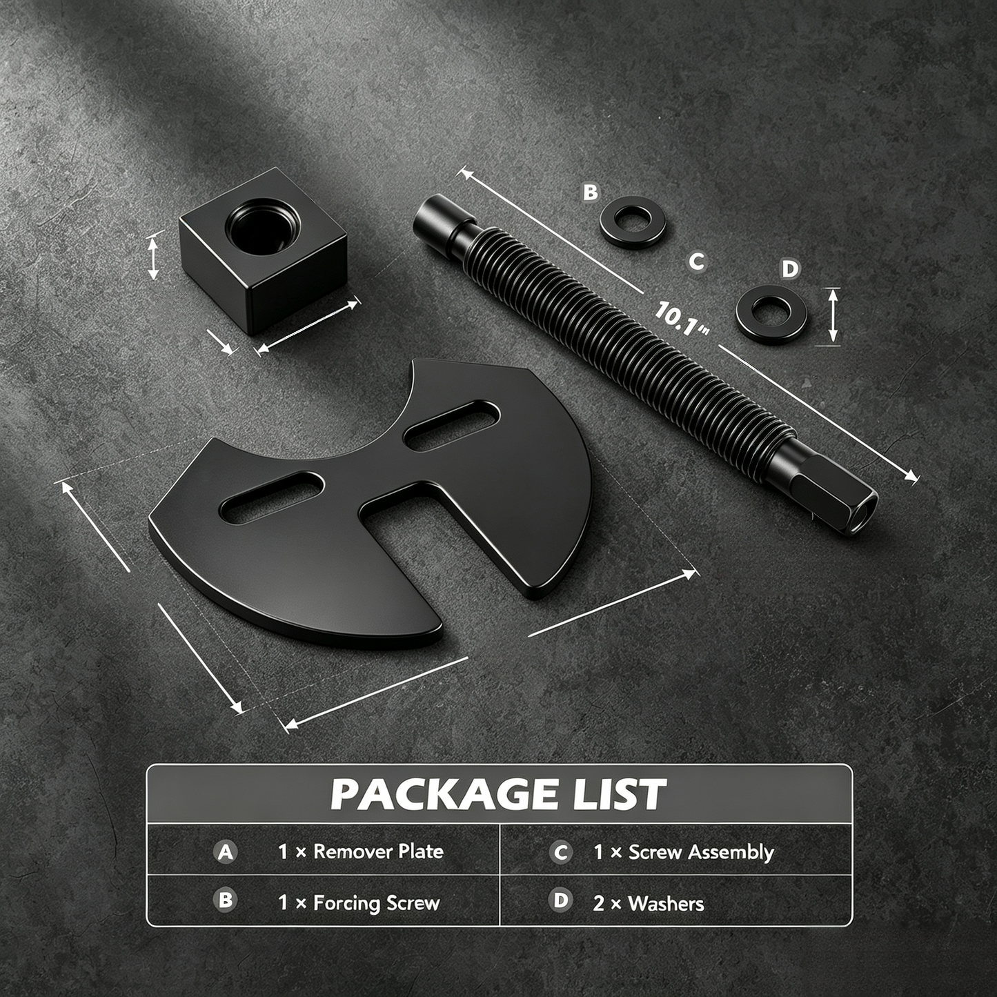 Heavy-Duty Wheel Hub Removal Tool Set for 5, 6 & 8 Lug Vehicles