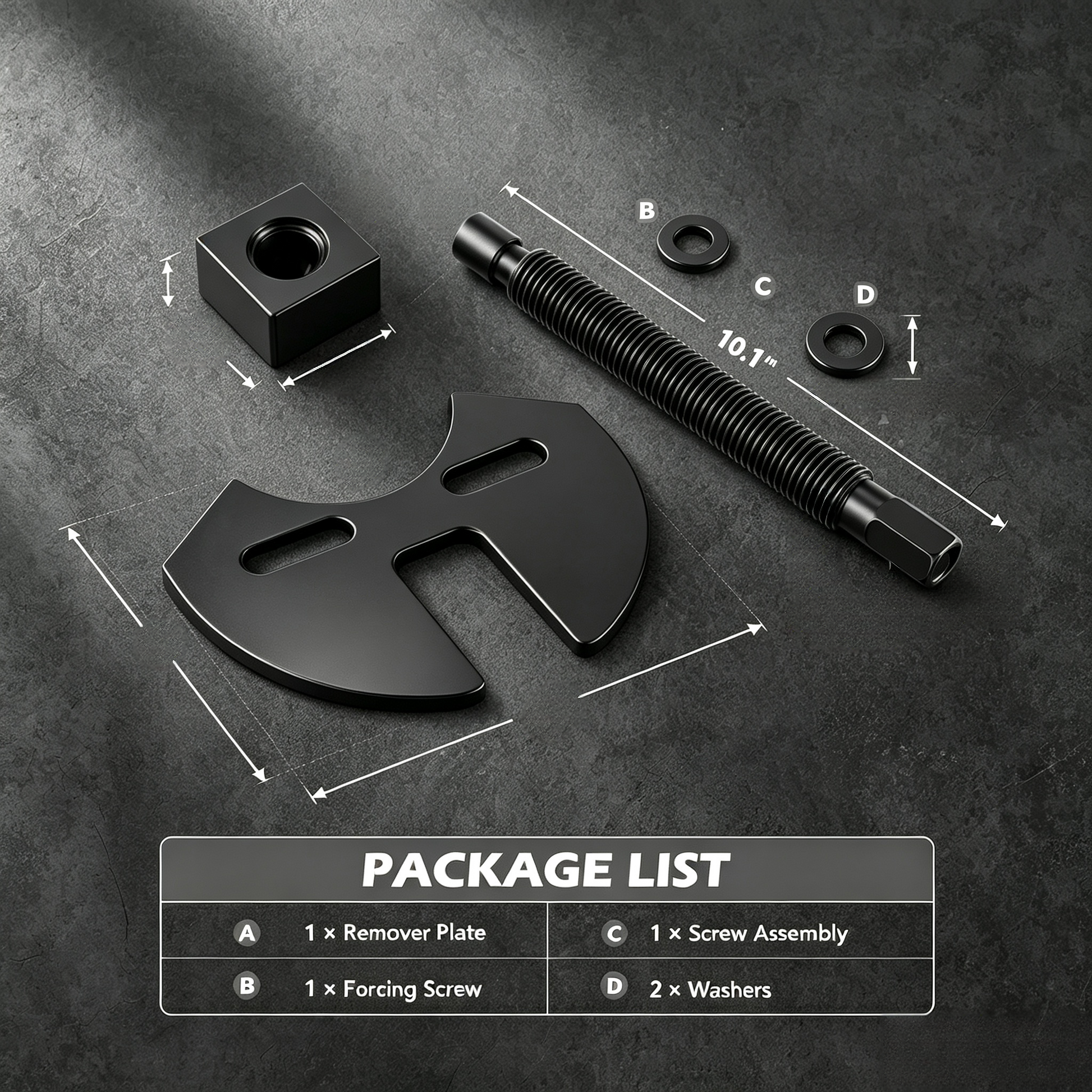 Heavy-Duty Wheel Hub Removal Tool Set for 5, 6 & 8 Lug Vehicles