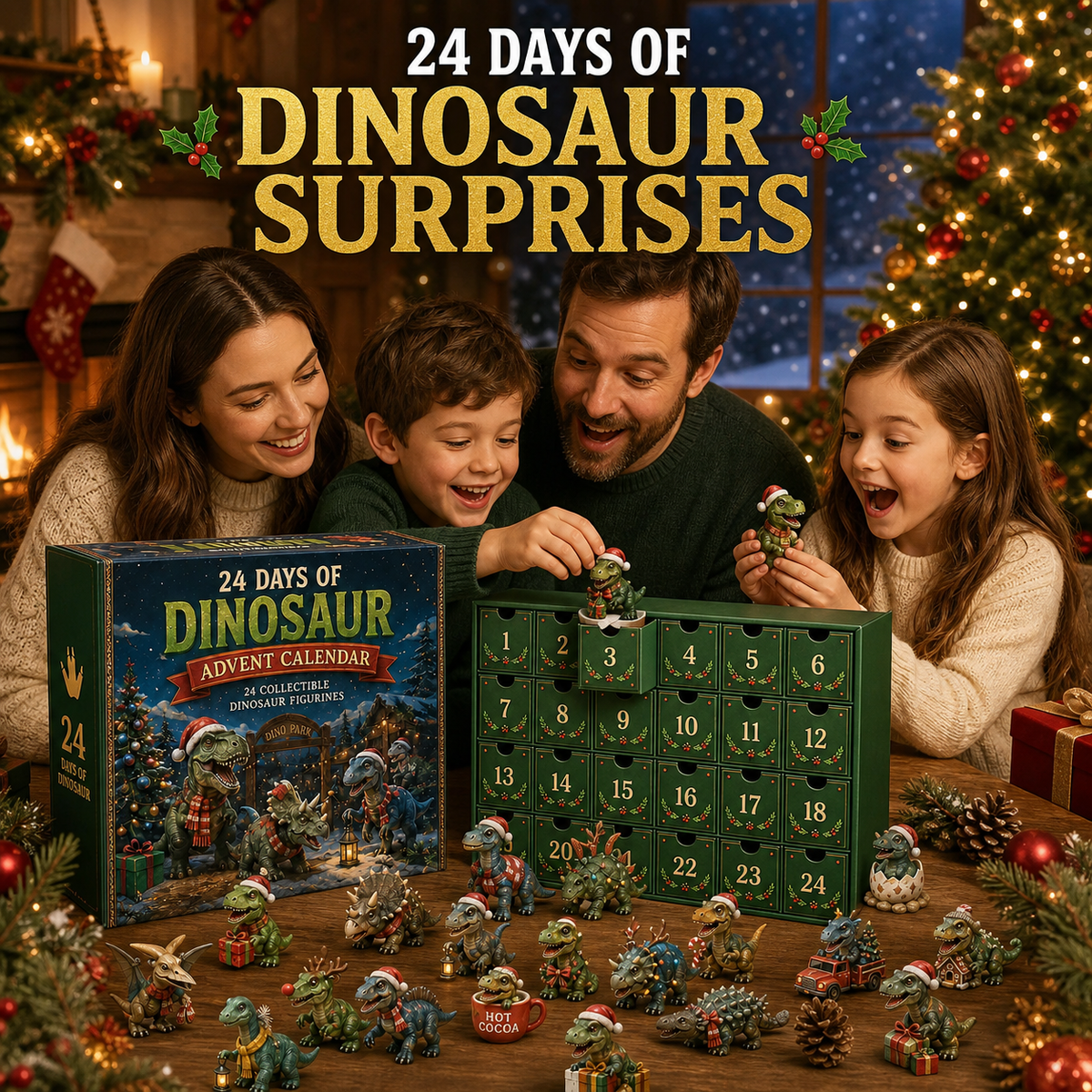 DinoJoy – 24-Day Christmas Dinosaur Advent Calendar