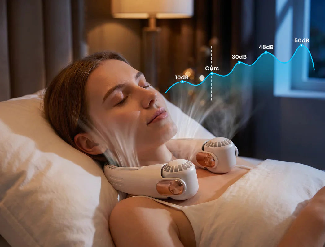 BreezeVanta – 360° Portable Neck Fan