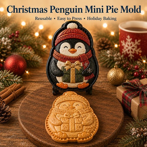 JollyBake – 16-Design Holiday Pie Mold Set