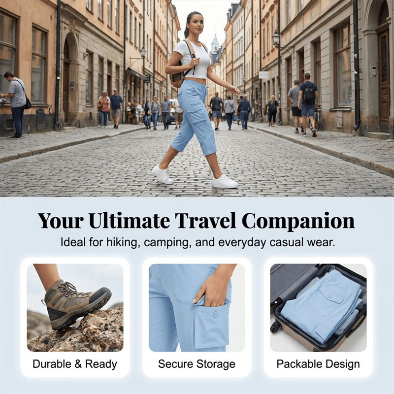 TerraMove – Multi-Pocket Travel Capris