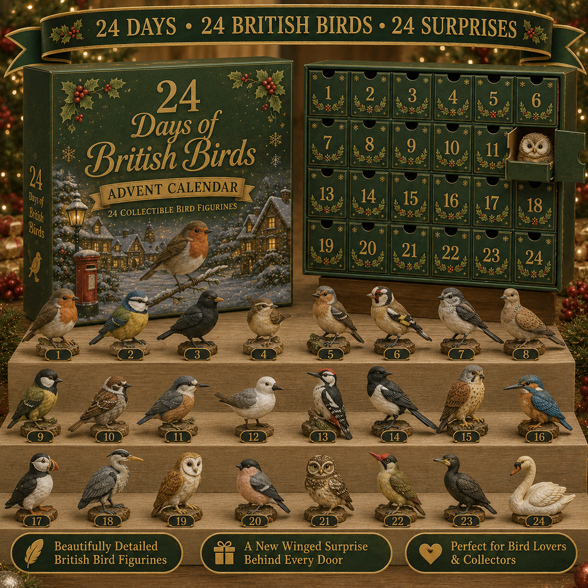 MerryMystery – 24-Day Surprise Charm Advent Calendar