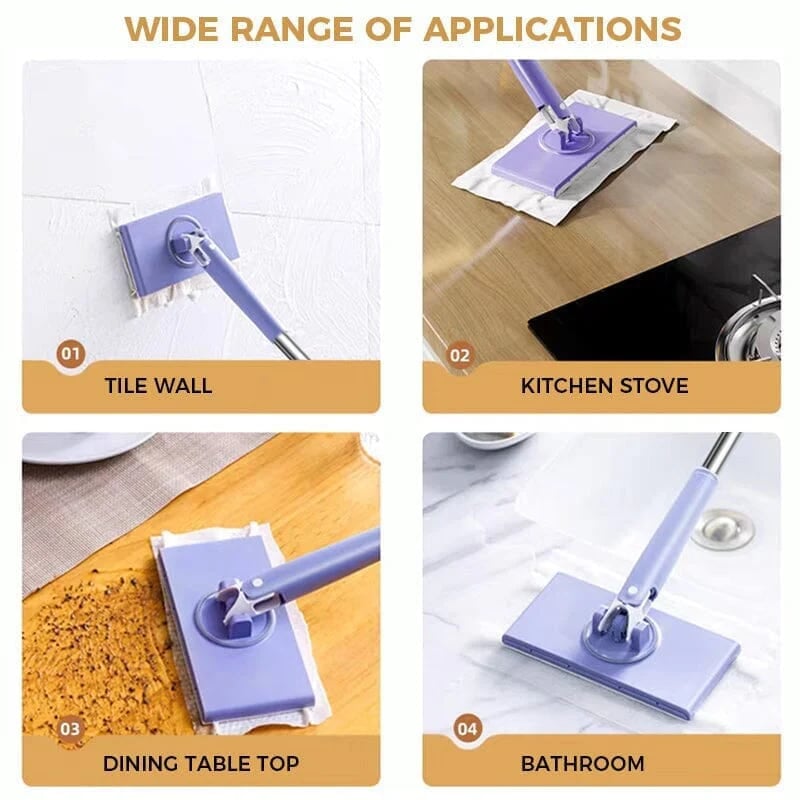 CleanGlide – Hands-Free Mini Cloth Changing Mop