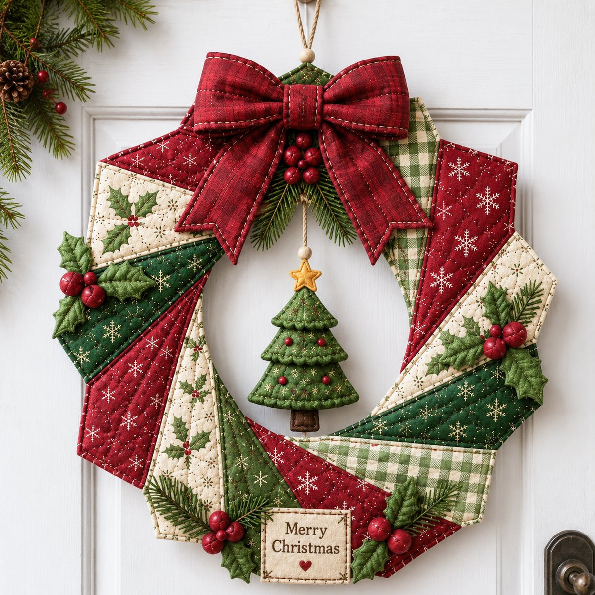 ChristmasCraft – Festive Fabric Wreath Making Kit