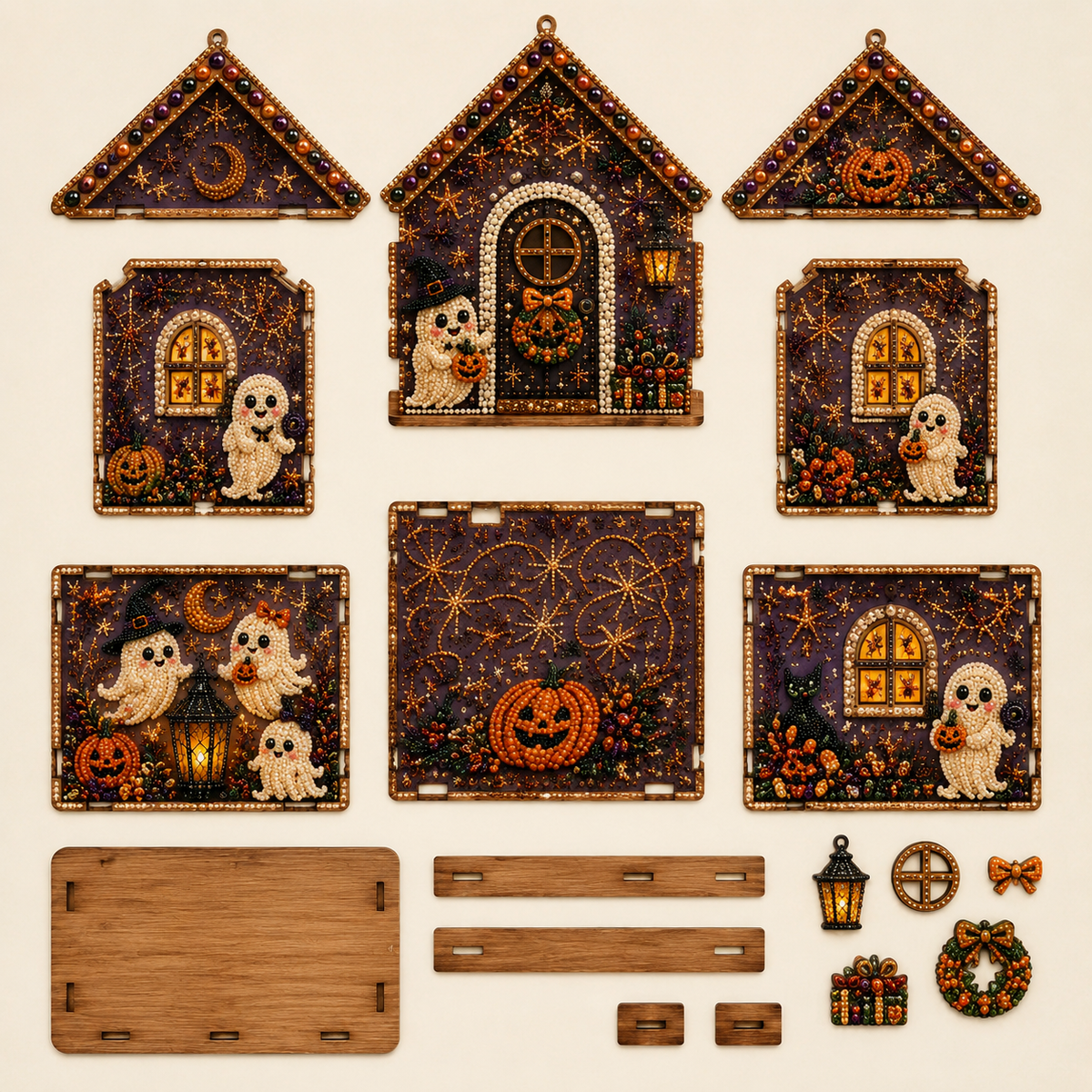 GhostHaven – 3D Haunted Cottage Rhinestone Kit