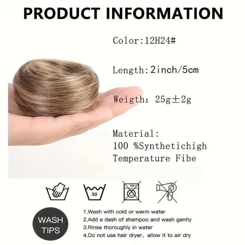 VelisseaCare – Curly Messy Bun Scrunchie Hair Extension