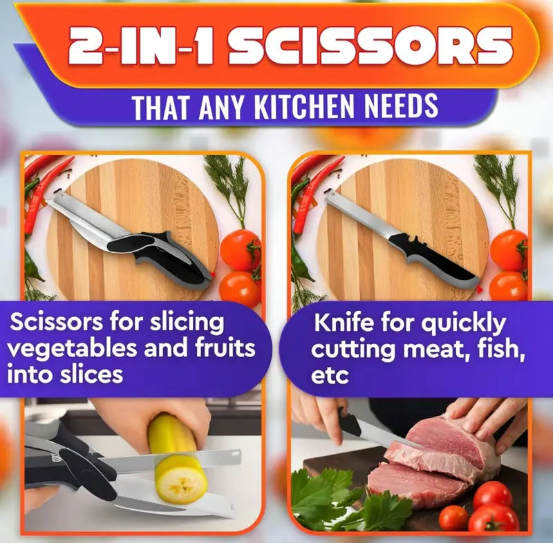 ChefClip – 2-in-1 Kitchen Cutter