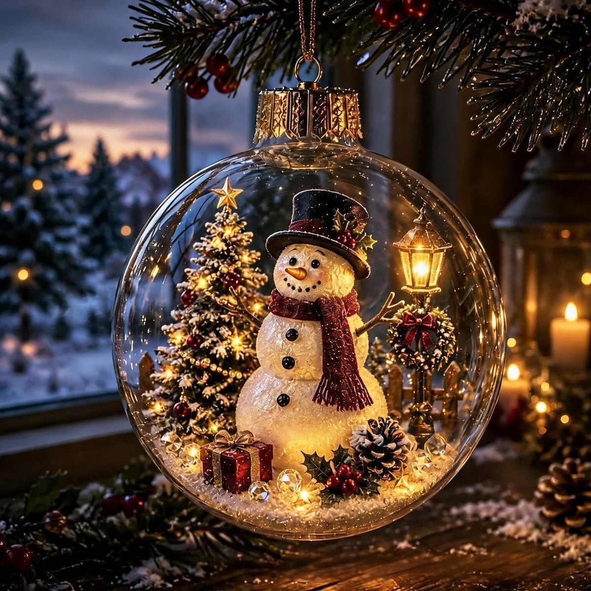 ChristmasAura – Glowing Holiday Diorama Ornament