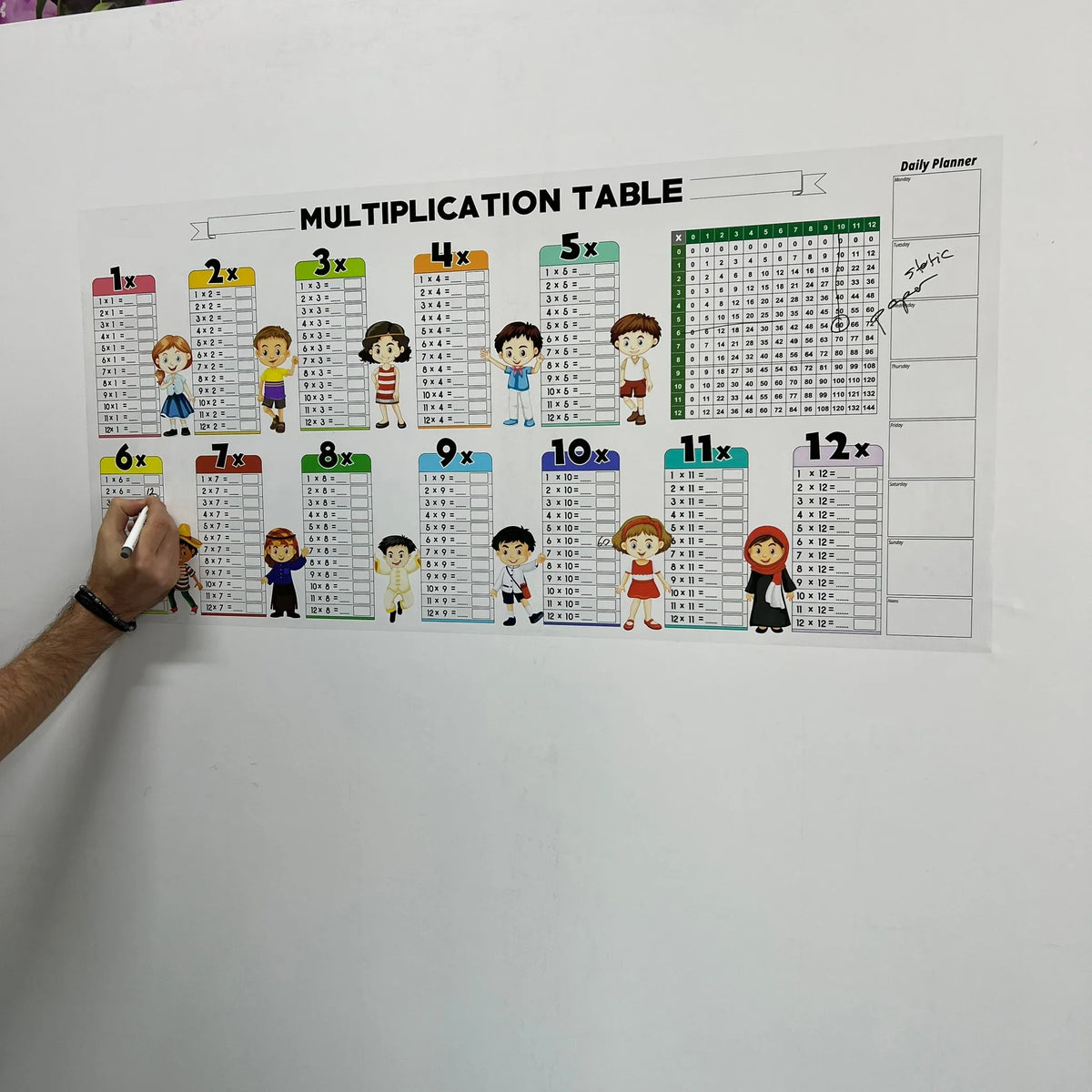 MultiplyFun – Interactive Dry Erase Math Chart