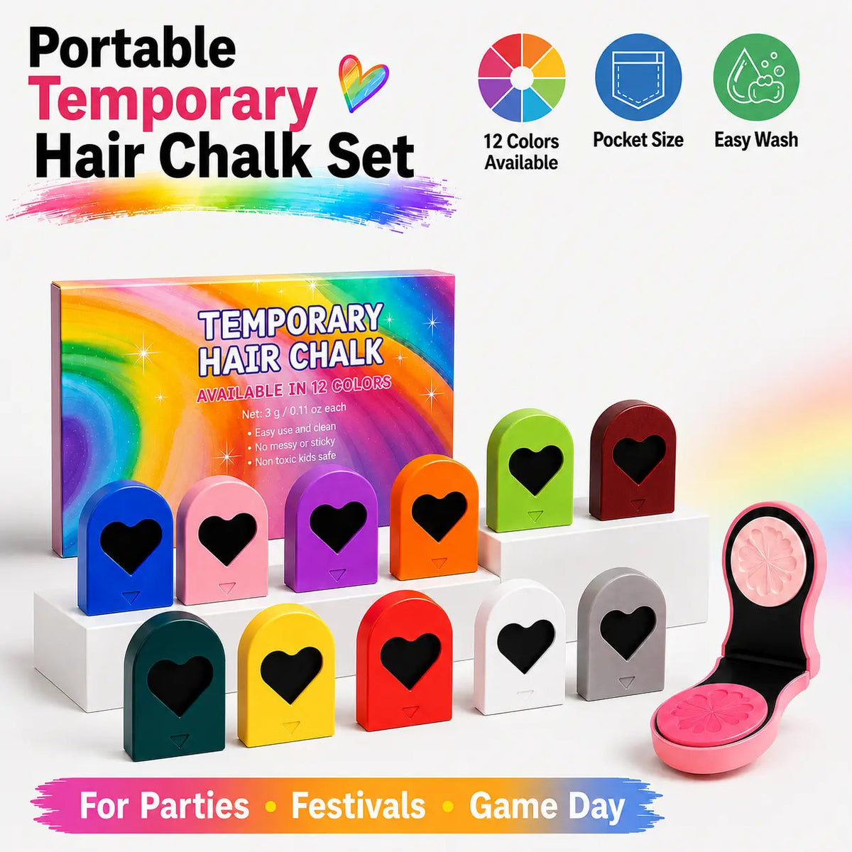 ChromaStyle – Instant Washable Hair Color Set