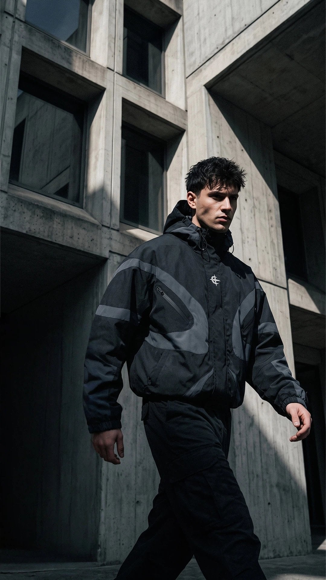 FluxGuard – Futuristic Urban Performance Windbreaker