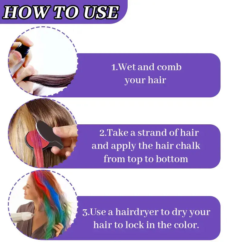 ChromaStyle – Instant Washable Hair Color Set