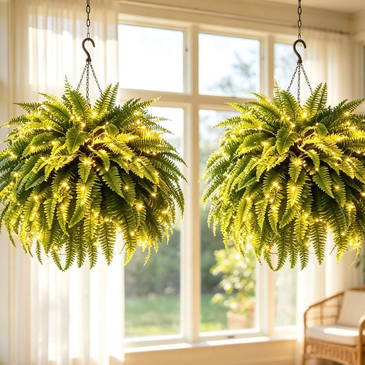 GreenCascade – Full Artificial Boston Fern Bush