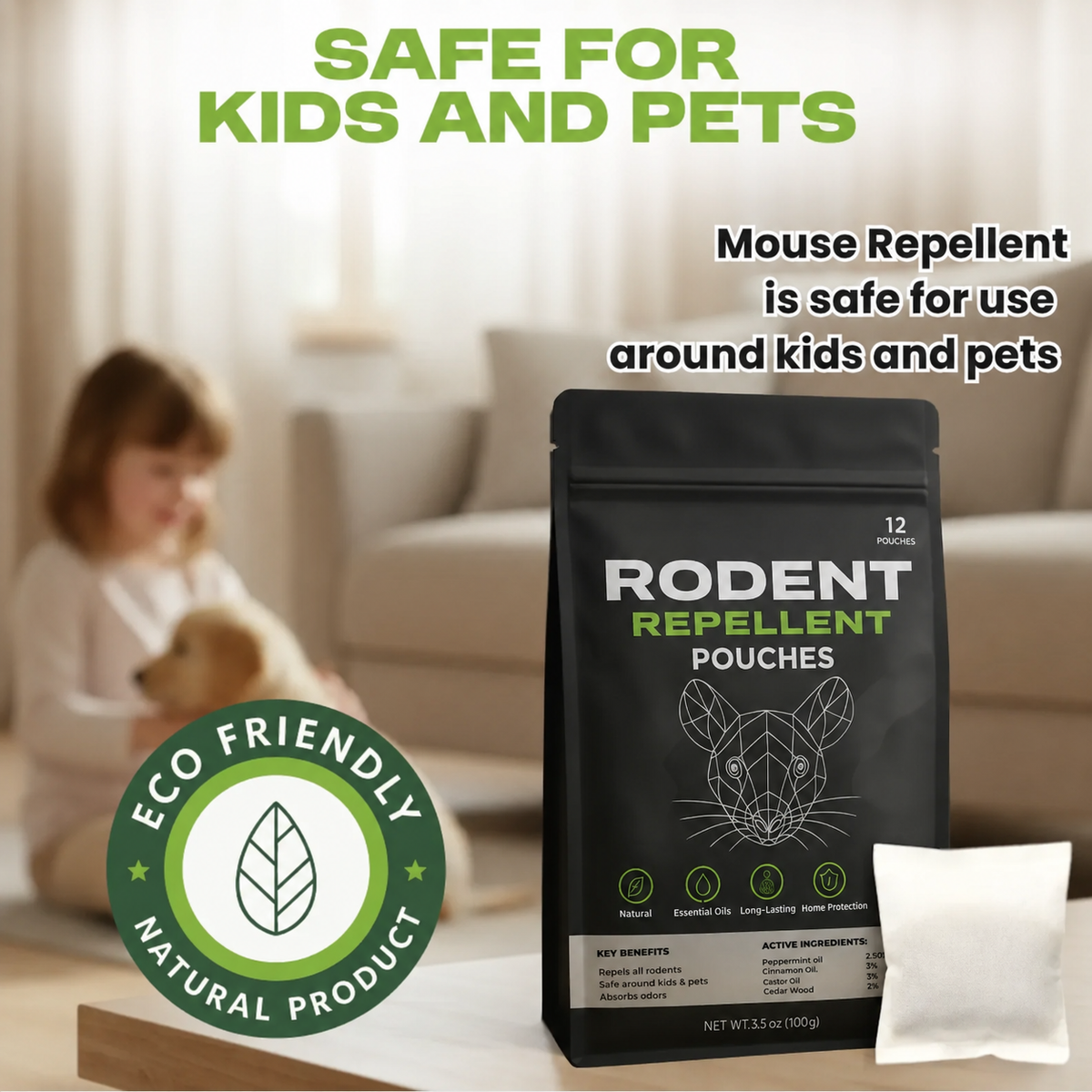 RodentGuard – 90-Day Repellent Pouches