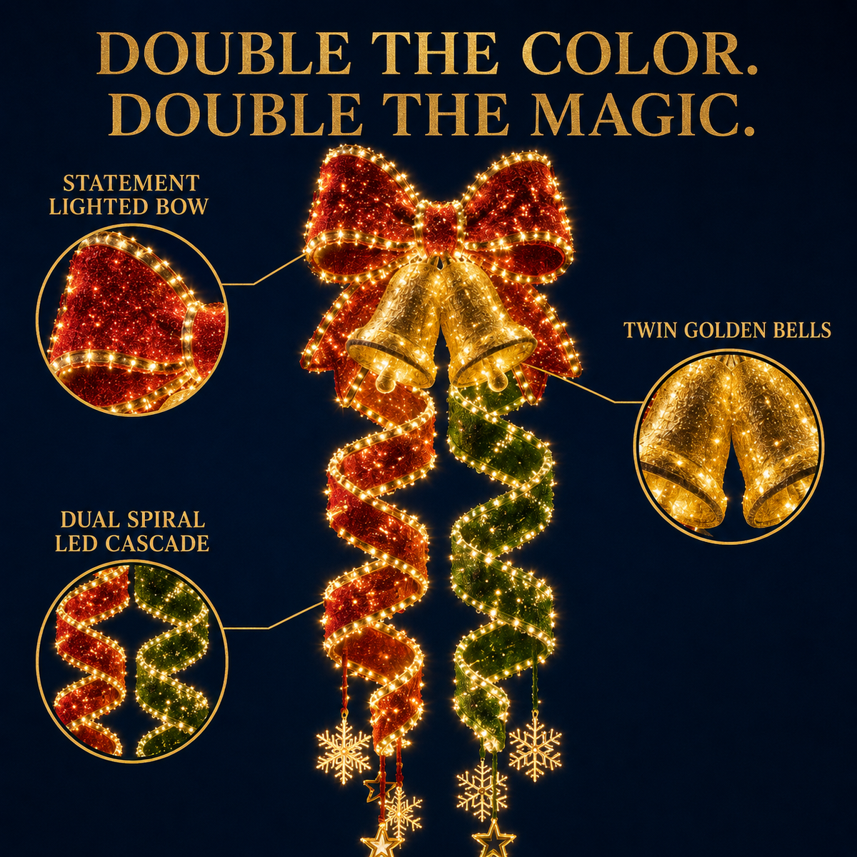 TwinkleVale – Christmas Magic Spiral Hanging LED Light