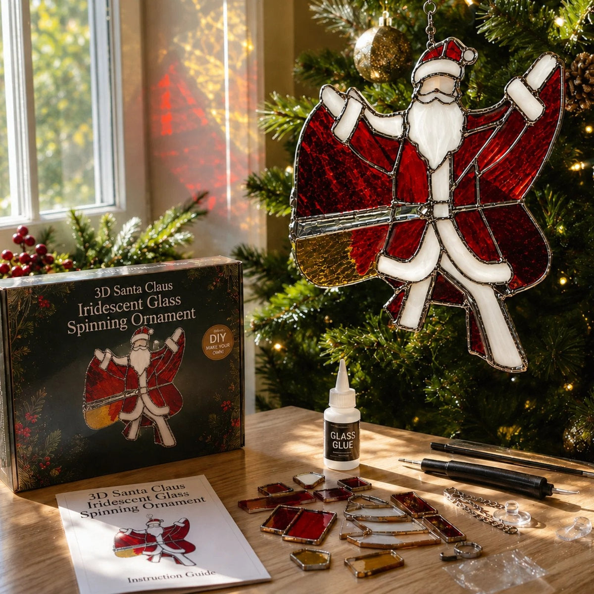 TwinkleCraft – Christmas Iridescent Suncatcher Kit