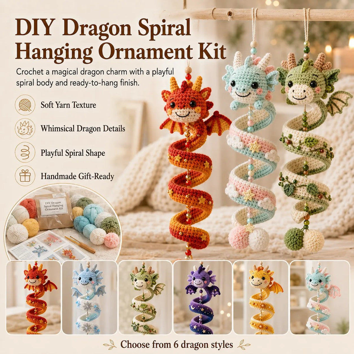 DragonWhimsy – Fantasy Crochet Craft Kit
