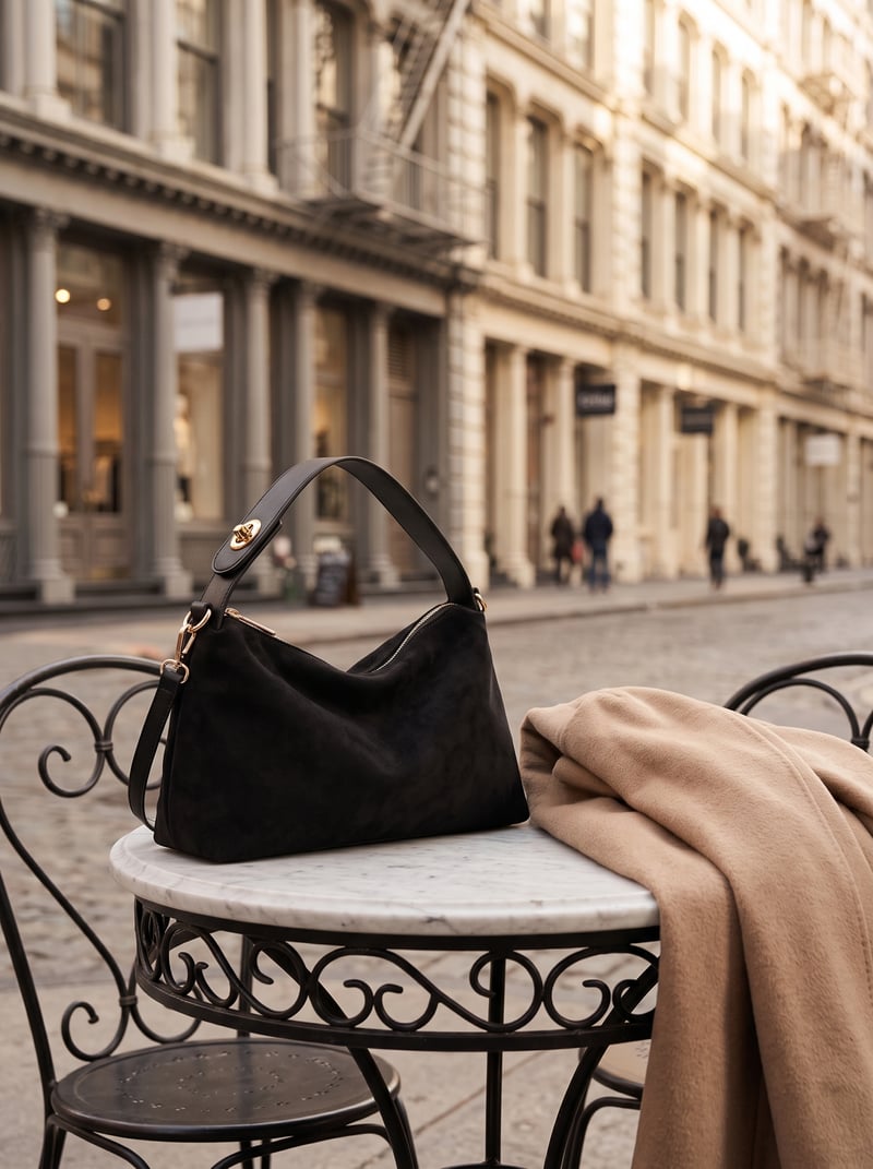 Vintara – Women’s Timeless Suede Boston Bag