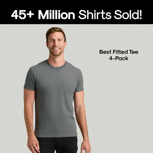 ComfortFit – Premium Cotton Crew Neck 4-Pack