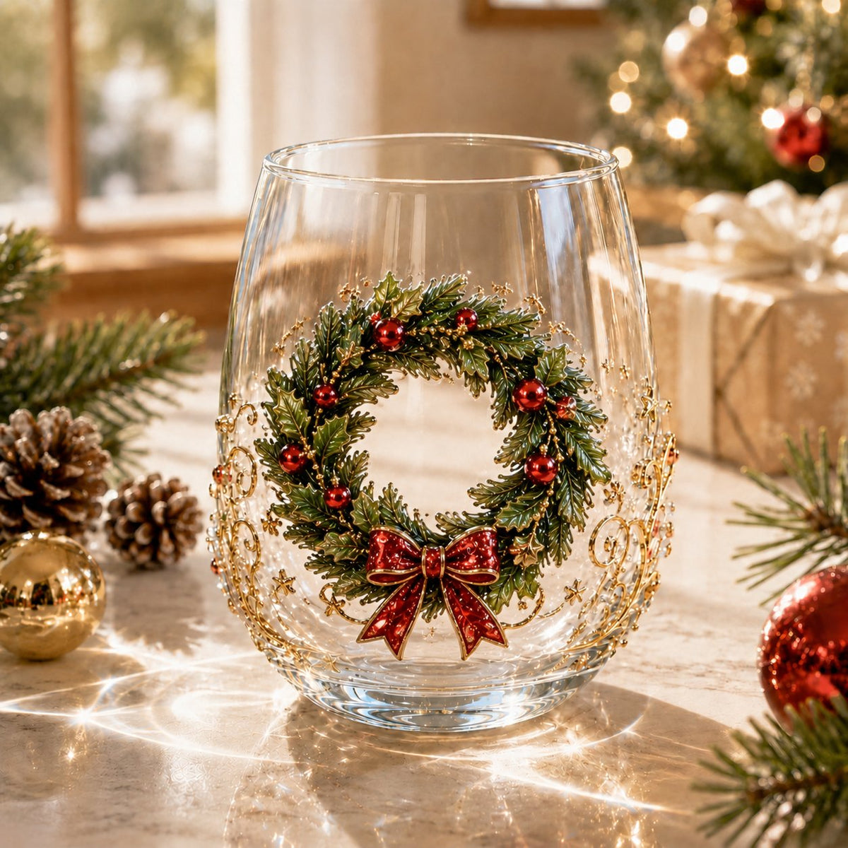SantaSip – Festive 3D Christmas Glass