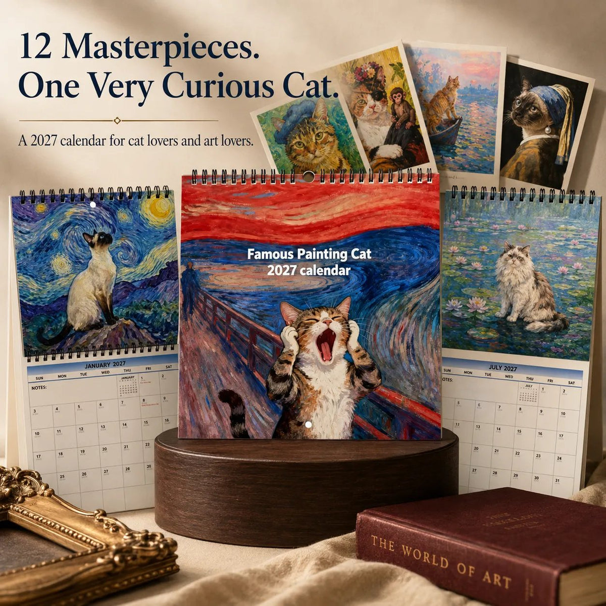 MeowGallery – 2027 Curious Cat Art Calendar