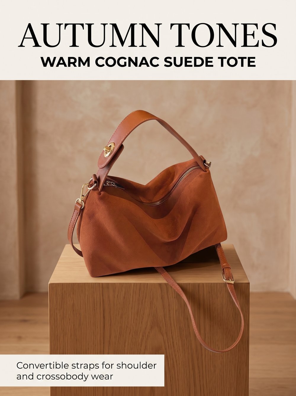 Vintara – Women’s Timeless Suede Boston Bag