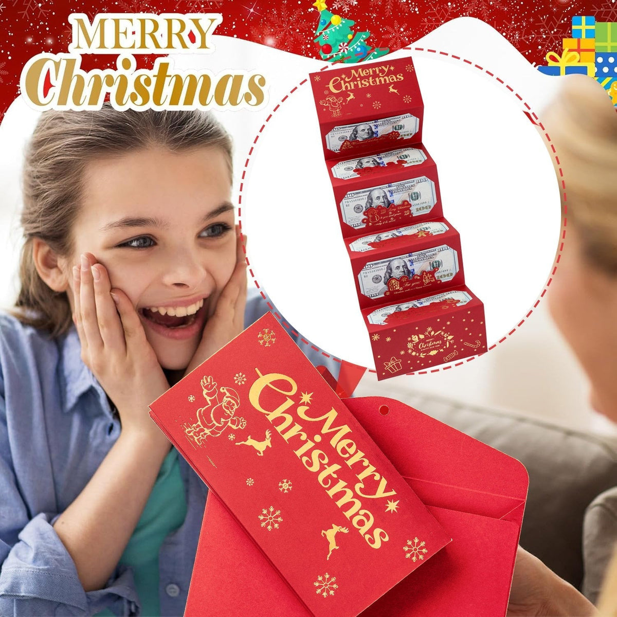 SantaSurprise – Foldable Christmas Cash Gift Wallet