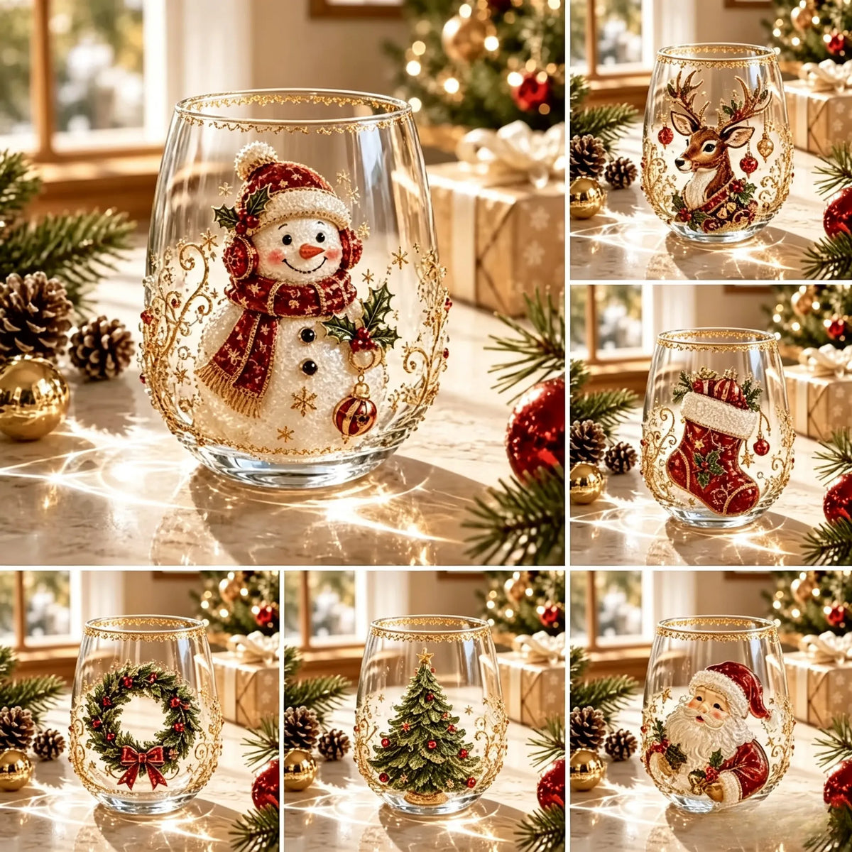SantaSip – Festive 3D Christmas Glass