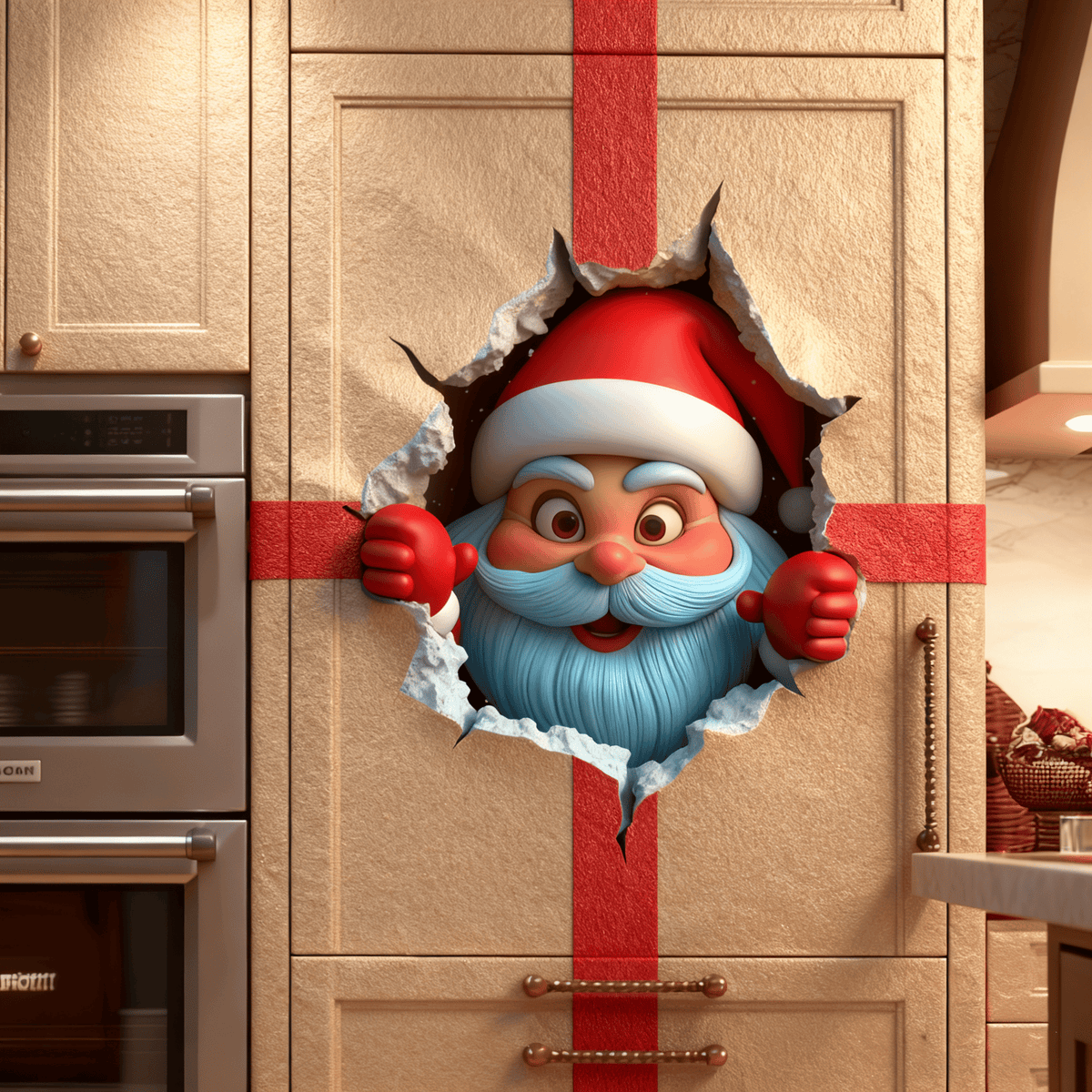 MerryWall – 3D Santa Claus Christmas Wall Sticker