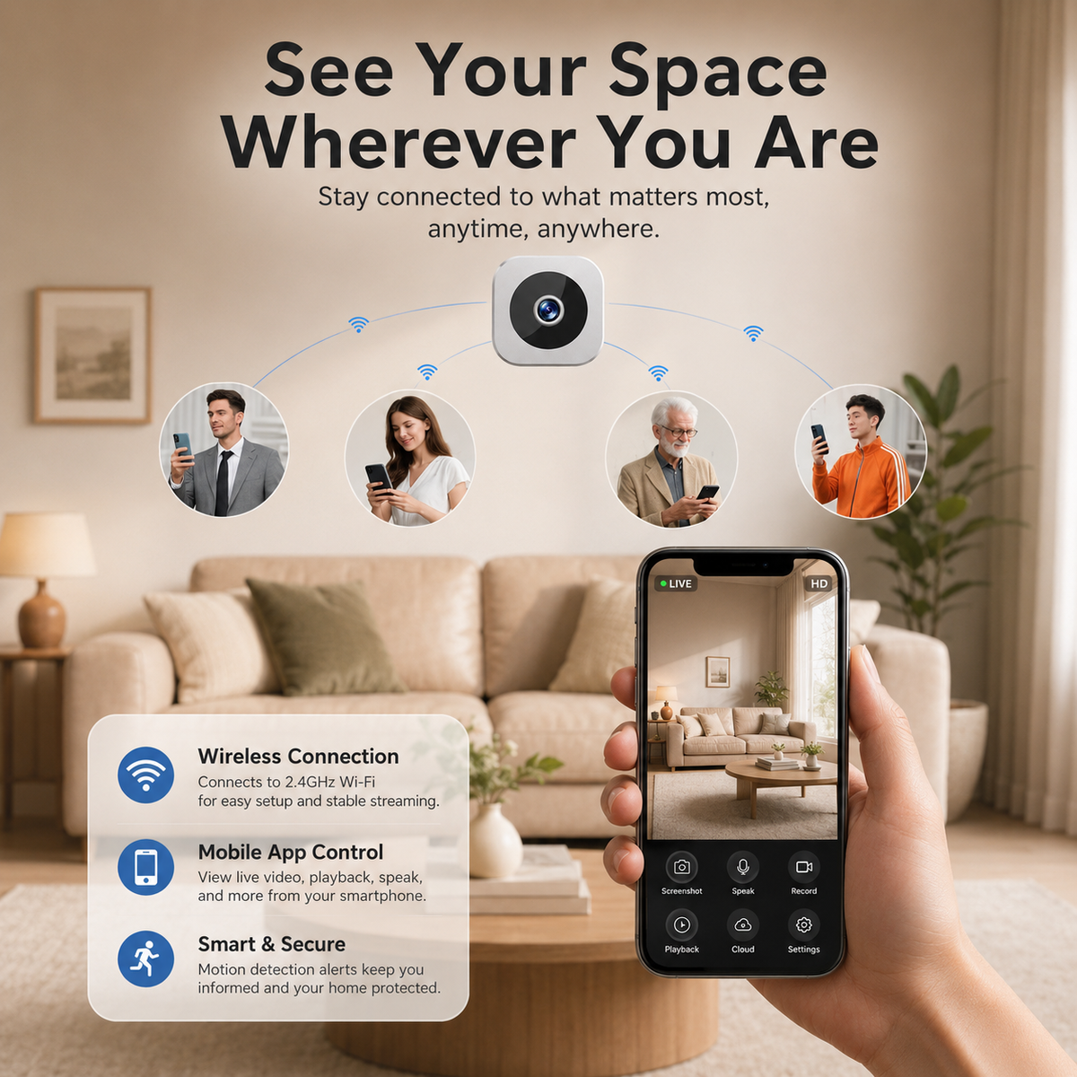 NightWatch – 1080P Wi-Fi Night Vision Camera