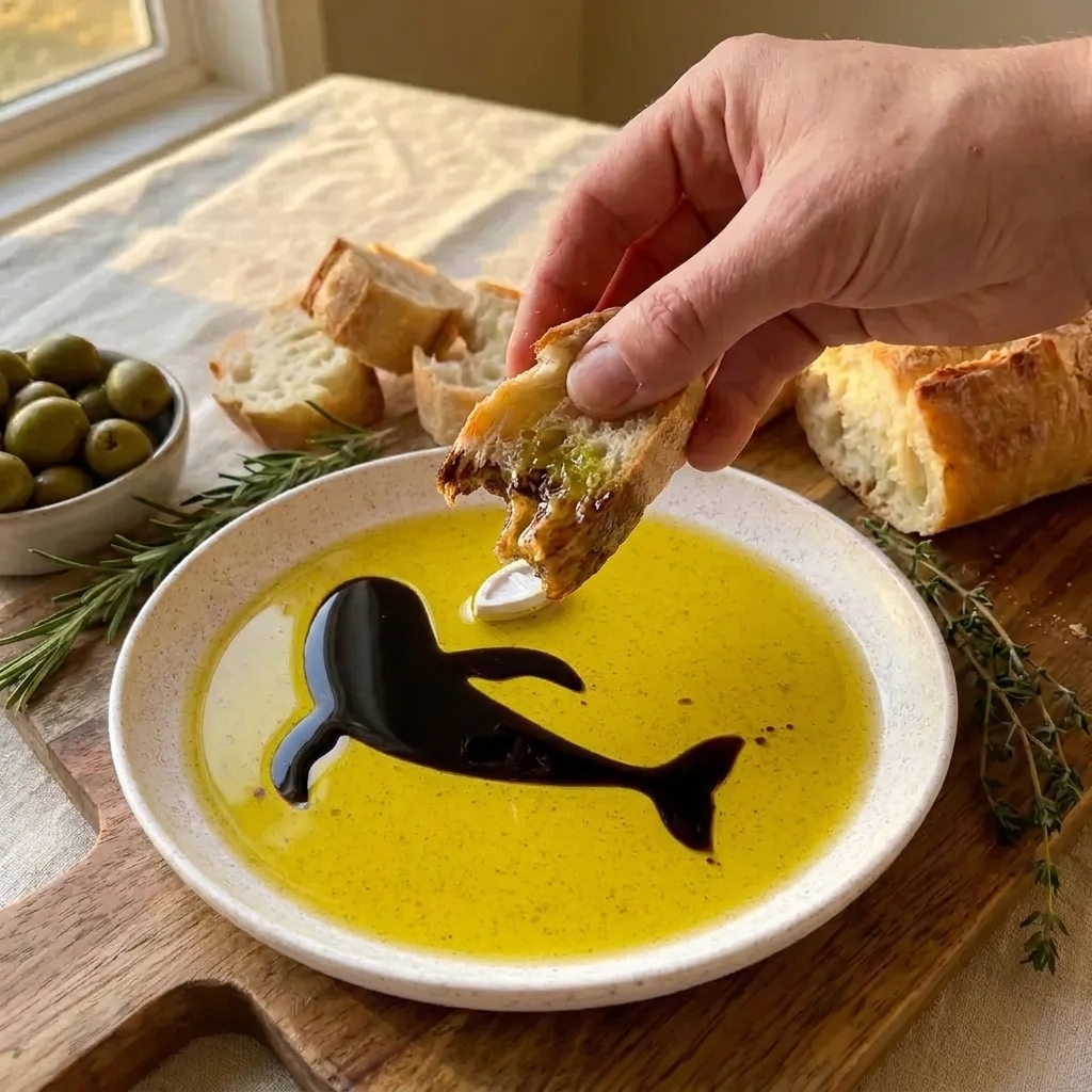 OliveDip – Elegant Oil & Vinegar Dipping Dish