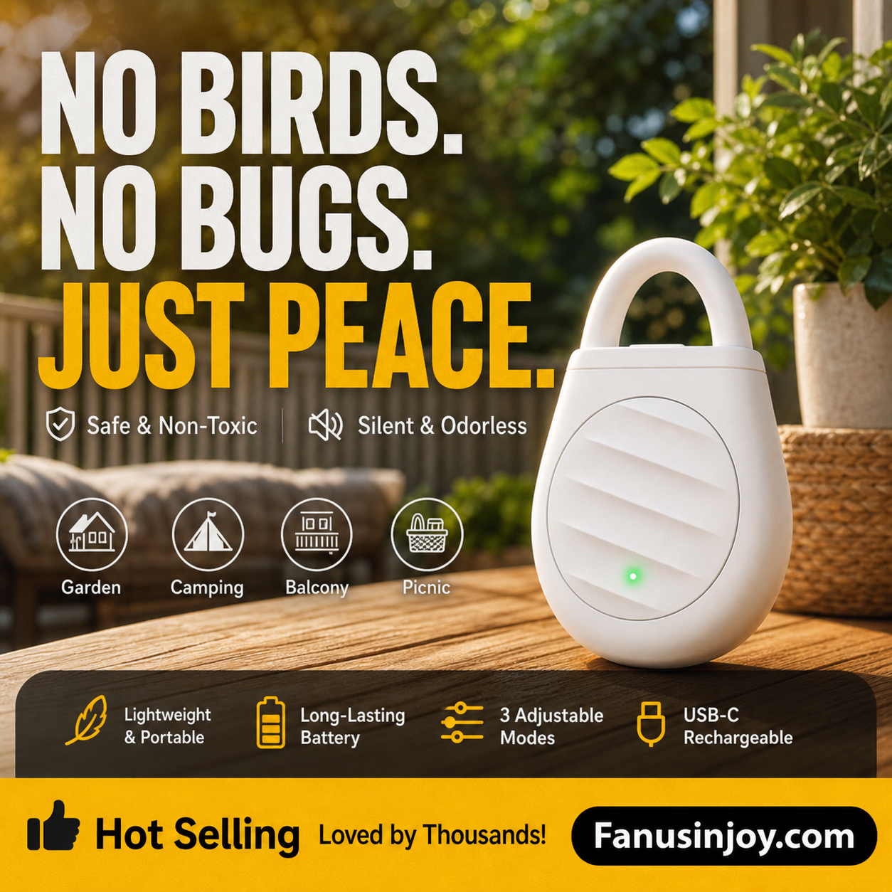 SonicAway – Portable Ultrasonic Pest Deterrent