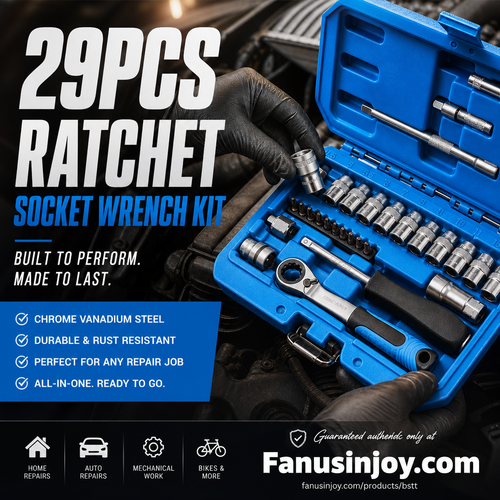 ForgeMate – 29-Piece Core Ratchet Socket Wrench Kit