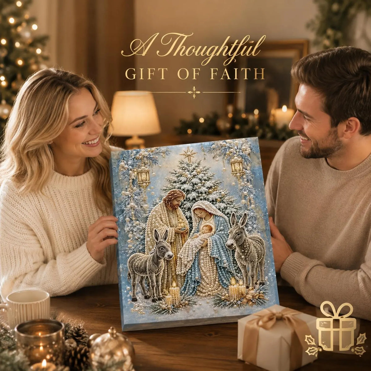 FaithGlow – 3D Nativity Diamond Painting Art Kit