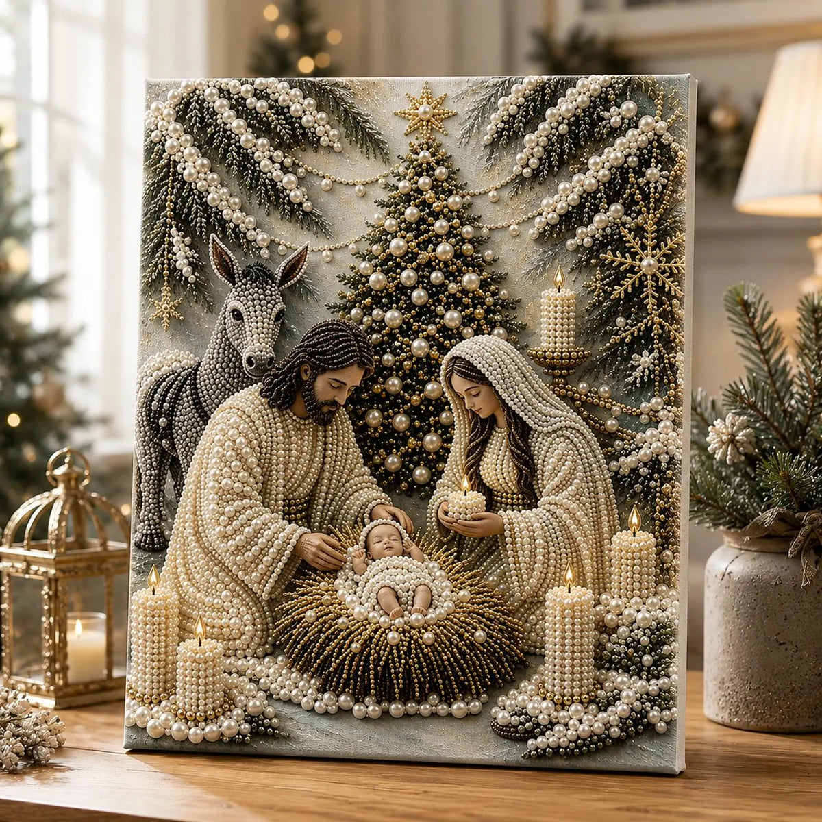 FaithGlow – 3D Nativity Diamond Painting Art Kit