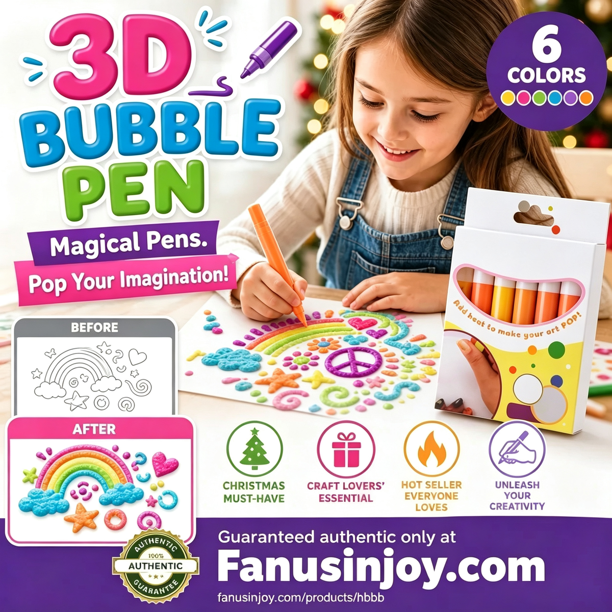 PuffyDraw – 3D Creative Drawing Pen Set