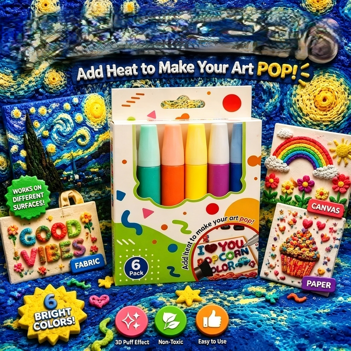 PuffyDraw – 3D Creative Drawing Pen Set