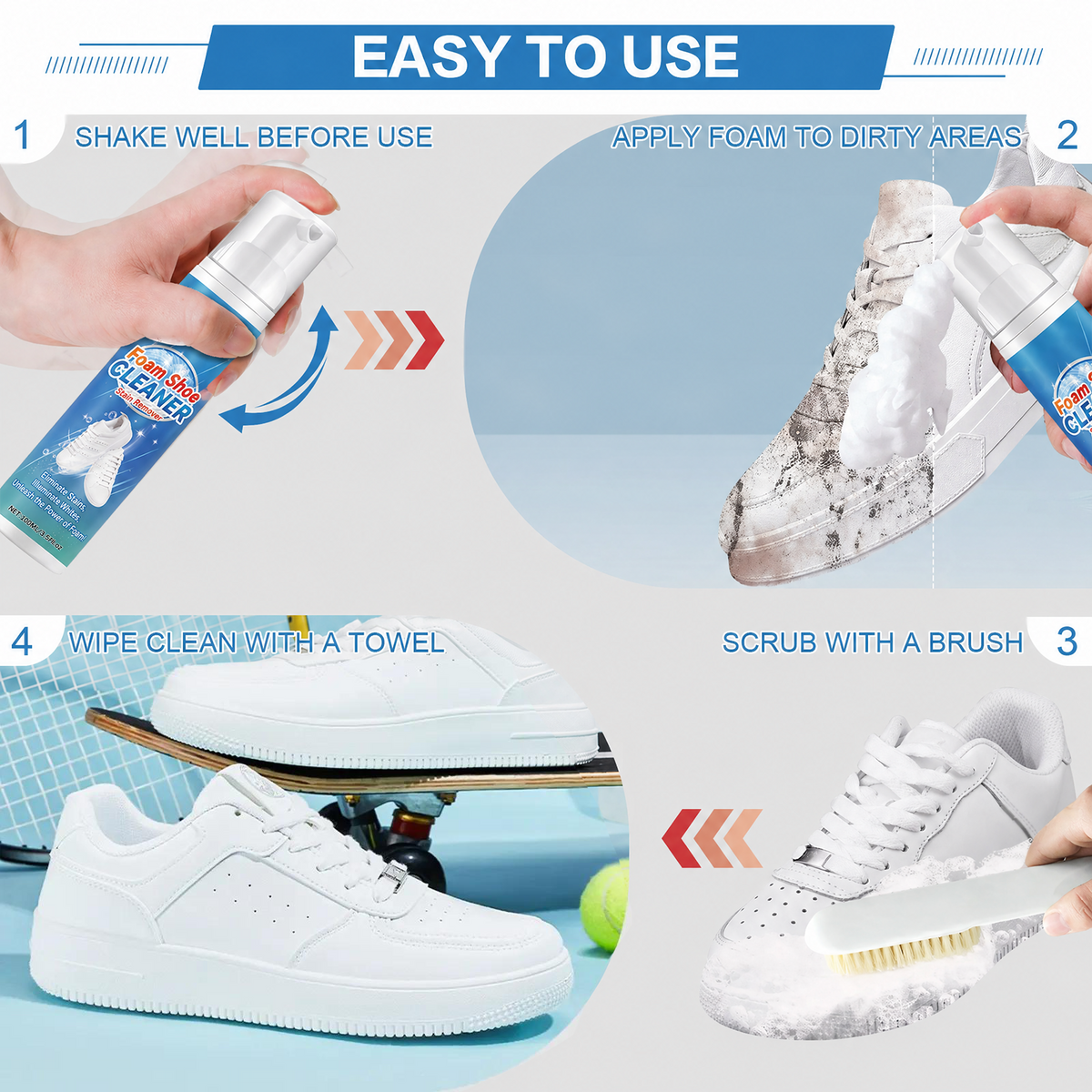 SoleSpark – Quick Foam Sneaker Cleaning Kit