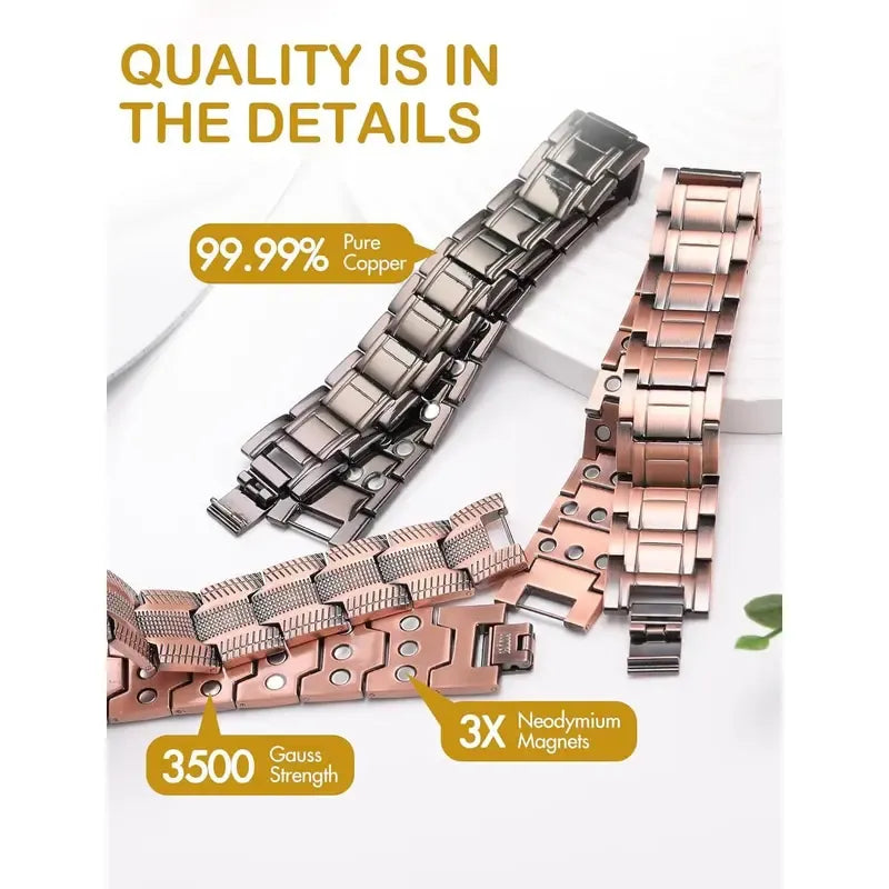 MagnaBond – Men’s Pure Copper Magnetic Bracelet