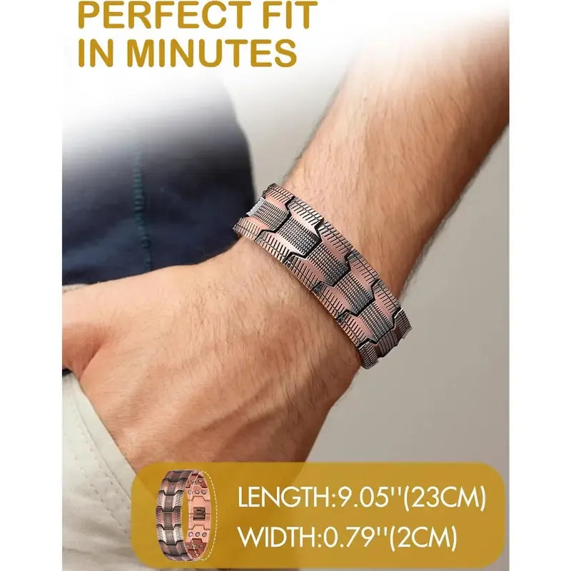 MagnaBond – Men’s Pure Copper Magnetic Bracelet