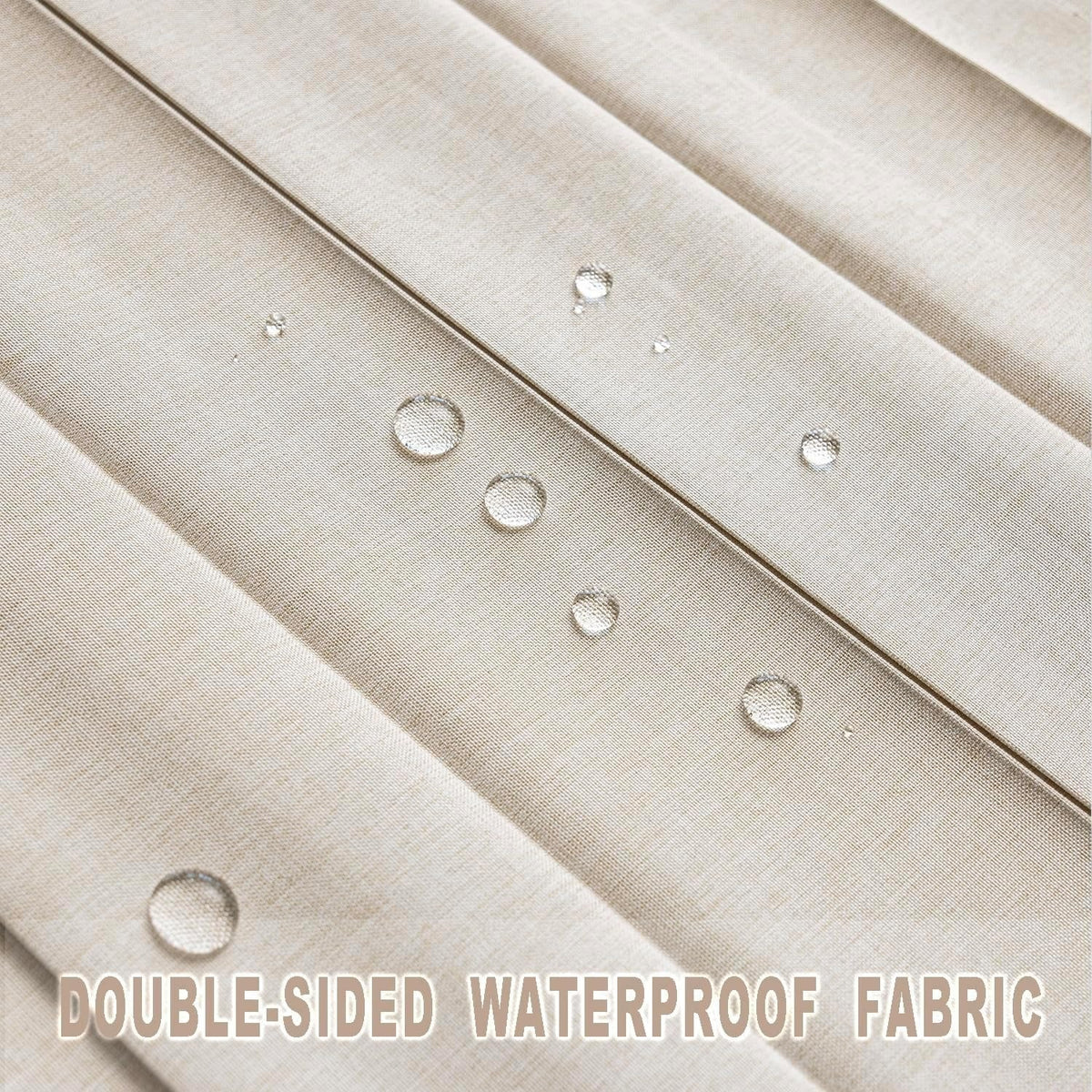 EleganceFold – Faux-Linen Pleated Door Partition