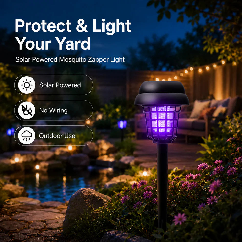 BugShield – Solar Mosquito Killer Garden Lamp