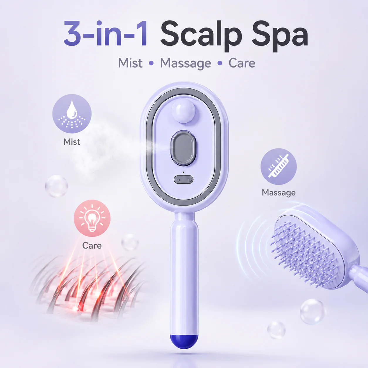 HydraComb – Anti-Frizz Mist Brush