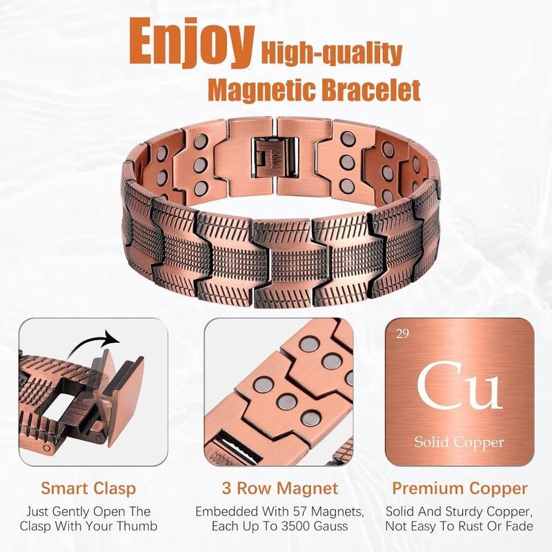 MagnaBond – Men’s Pure Copper Magnetic Bracelet