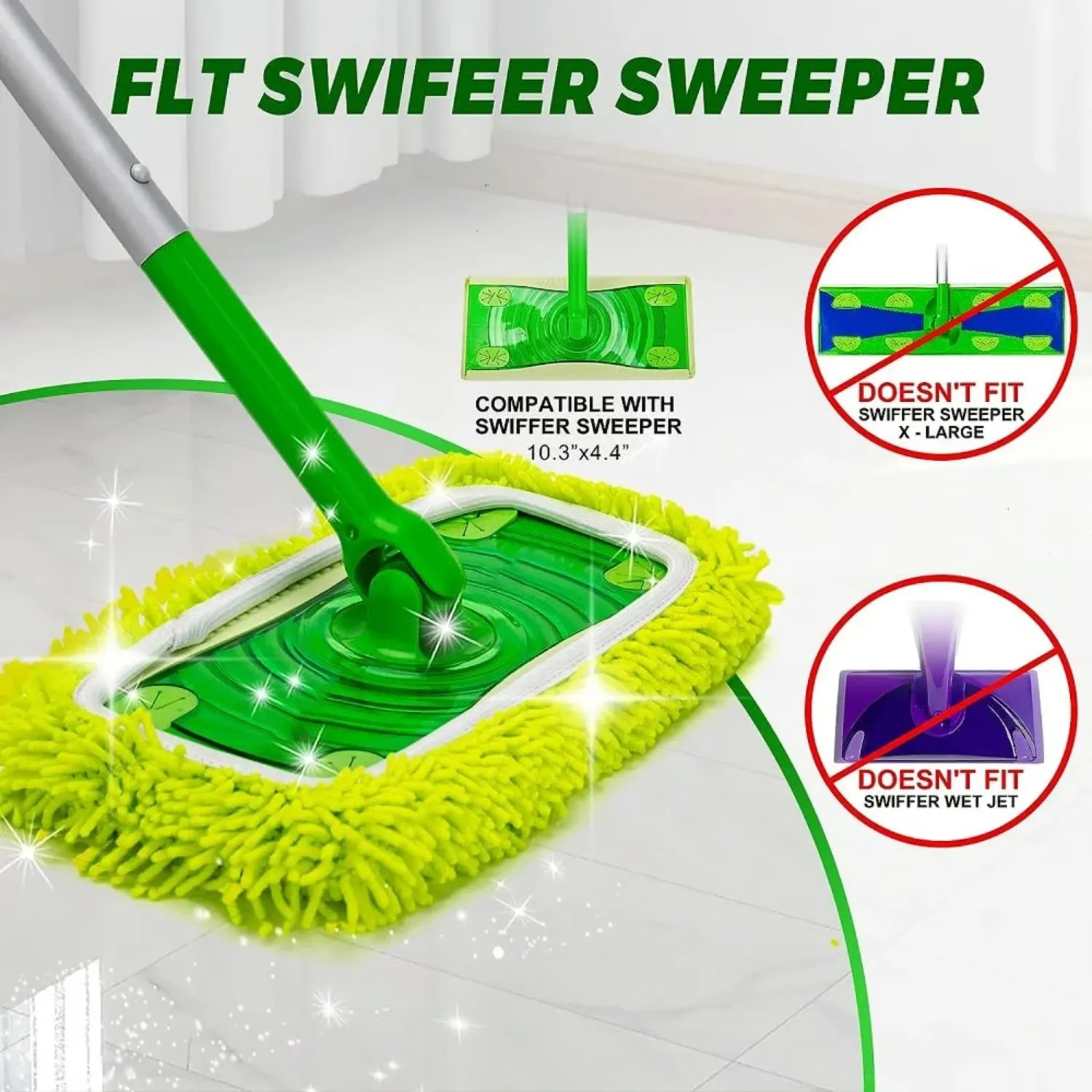 EcoSwipe – Washable Mop Pad Refill Set