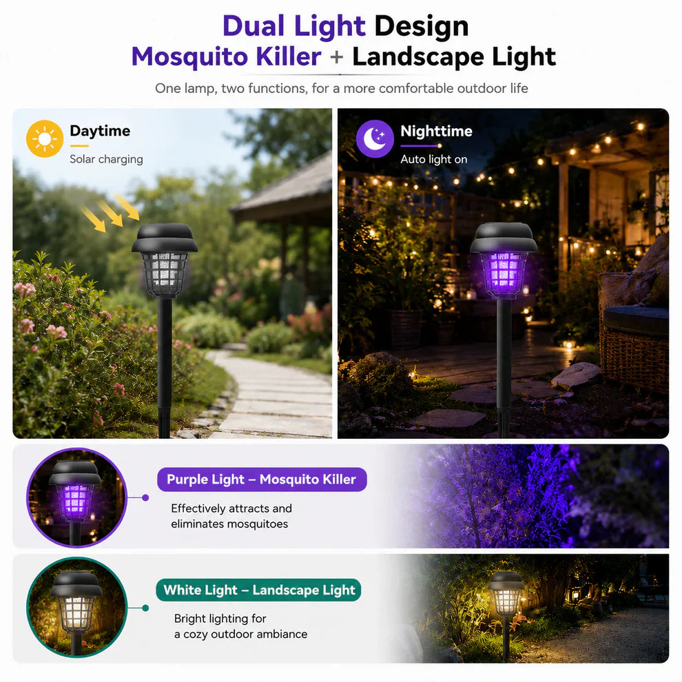 BugShield – Solar Mosquito Killer Garden Lamp