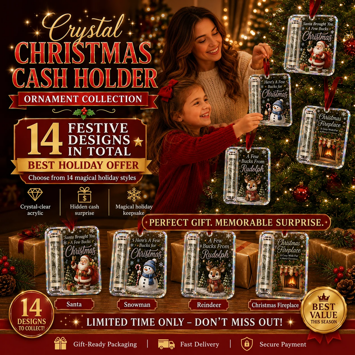 MerryMoney – Christmas Cash Keepsake Ornament